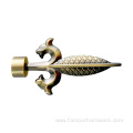 Sword head curtain rod